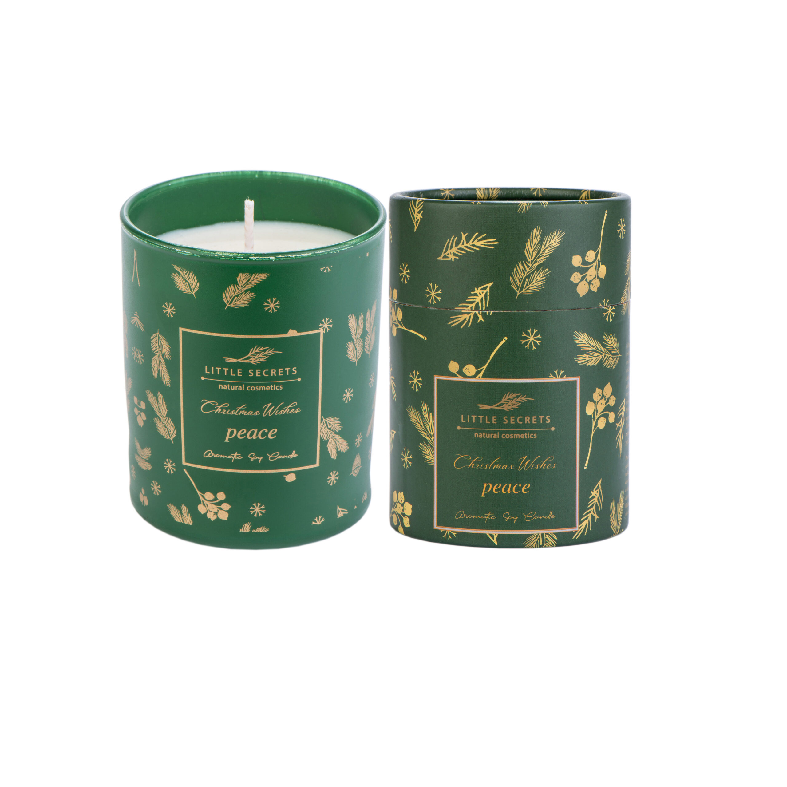 Peace Soy Candle Christmas Wishes